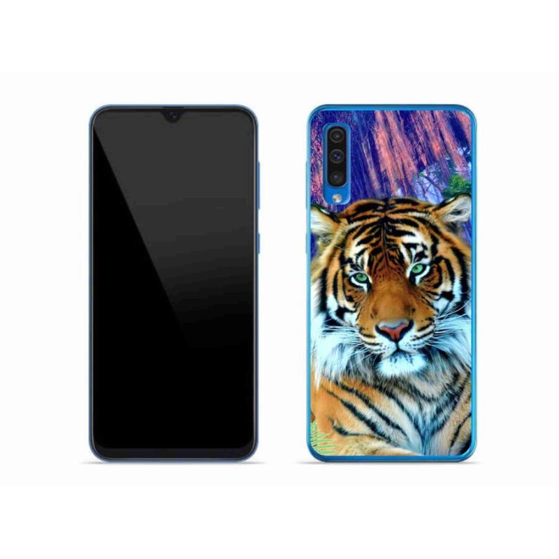 Gél tok mmCase mobiltelefonhoz Samsung Galaxy A50 - tigris