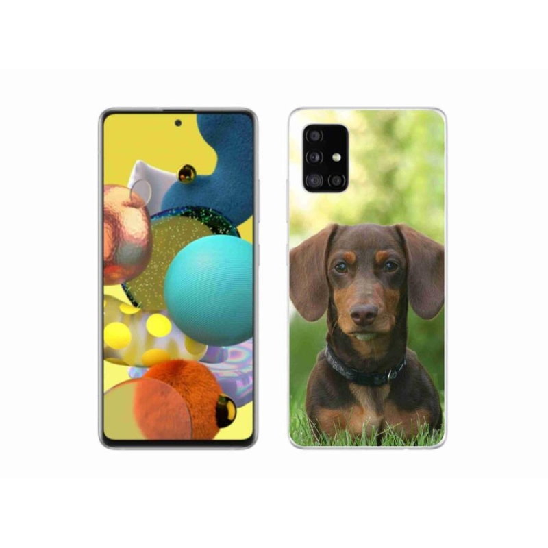 Gél tok mmCase a Samsung Galaxy A51 5G készülékhez - barna tacskó