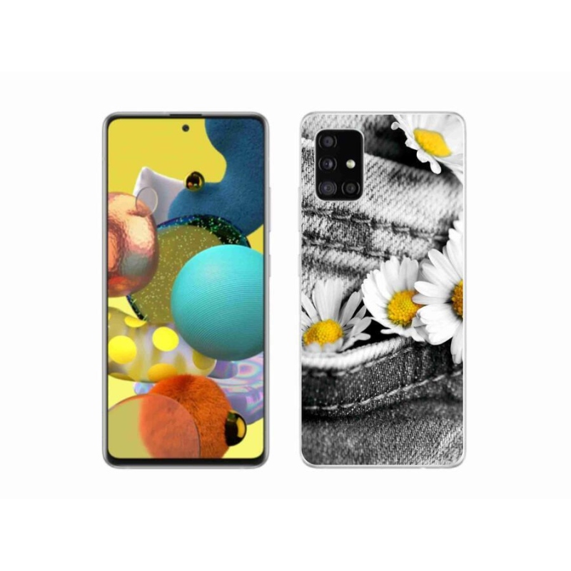 Gél tok mmCase mobiltelefonhoz Samsung Galaxy A51 5G - százszorszépek