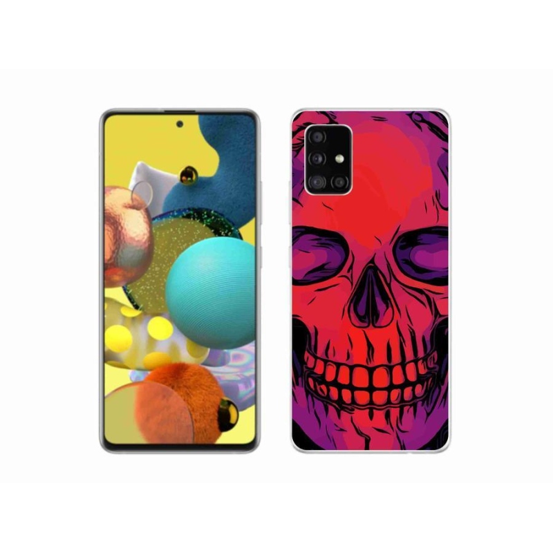 Gél tok mmCase a Samsung Galaxy A51 5G készülékhez - koponya