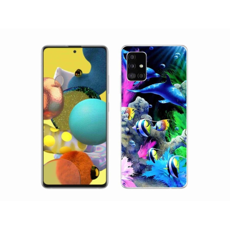 Gél tok mmCase a Samsung Galaxy A51 5G készülékhez - tengeri világ