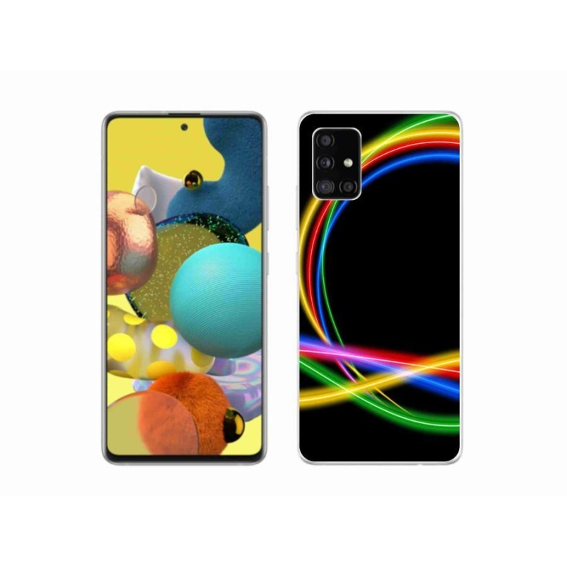 Gél tok mmCase a Samsung Galaxy A51 5G készülékhez - neon körök