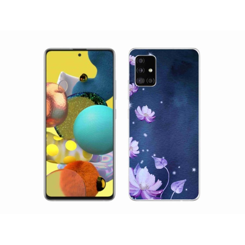 Gél tok mmCase mobiltelefonhoz Samsung Galaxy A51 5G - hulló virágok