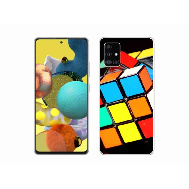 Gél tok mmCase Samsung Galaxy A51 5G - Rubik-kocka Samsung Galaxy A51 5G-hez