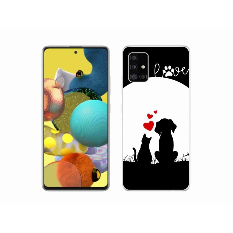 Gél tok mmCase Samsung Galaxy A51 5G - állati szeretet