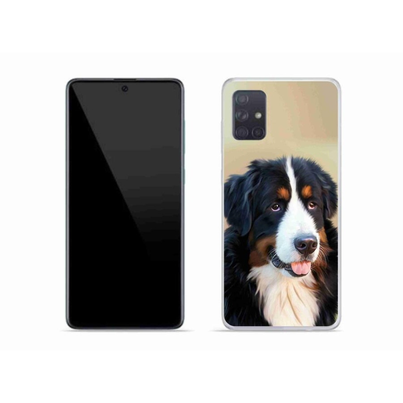 Gél tok mmCase mobiltelefonhoz Samsung Galaxy A51 - Berni hegyi kutya