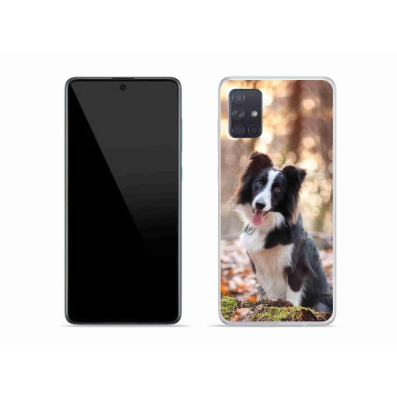 Gél tok mmCase mobiltelefonhoz Samsung Galaxy A51 - border colie 1