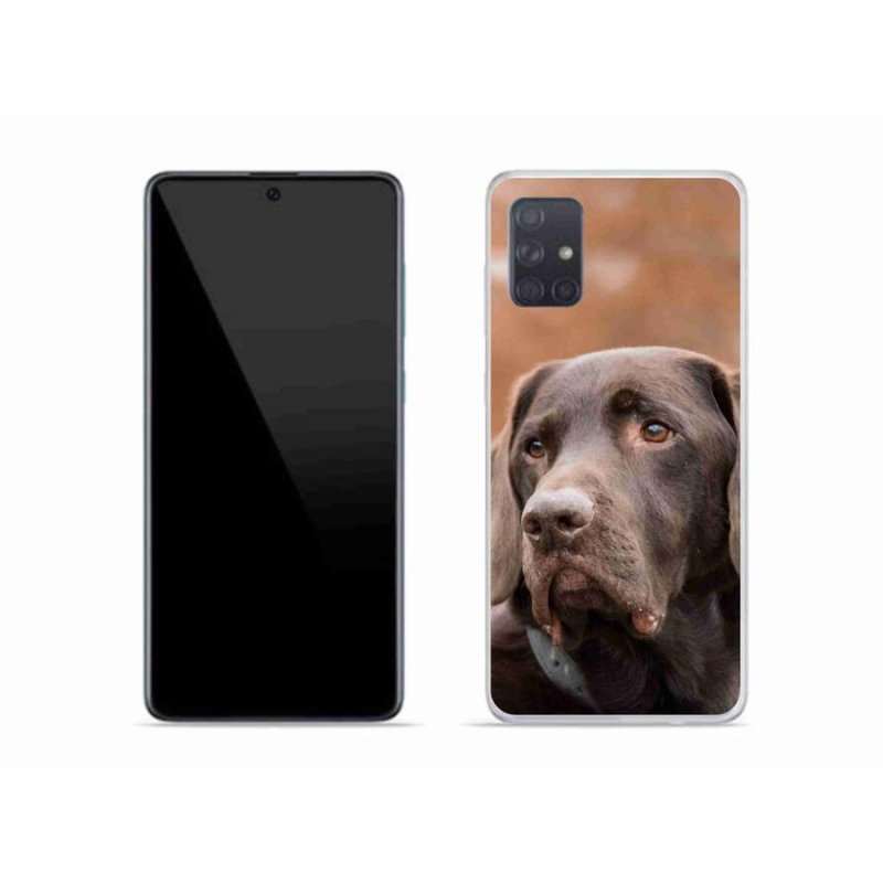 Gél tok mmCase Samsung Galaxy A51 készülékhez - barna labrador