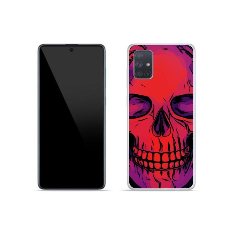 Gél tok mmCase mobiltelefonhoz Samsung Galaxy A51 - koponya