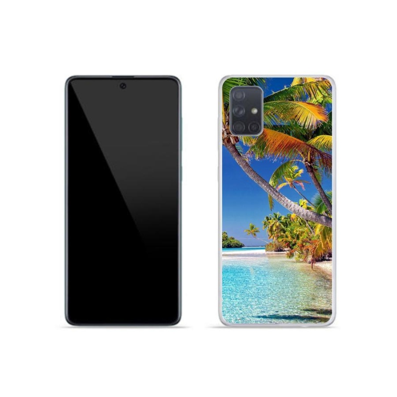 Gél tok mmCase mobiltelefonhoz Samsung Galaxy A51 - tengerparti strand