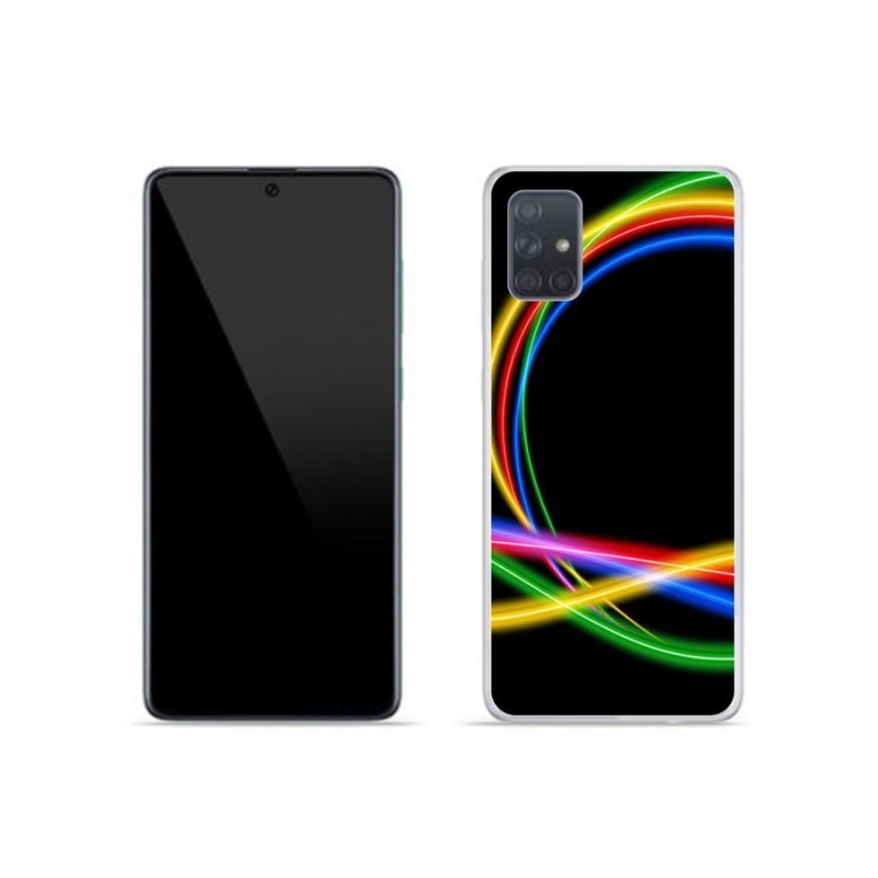 Gél tok mmCase Samsung Galaxy A51 készülékhez - neon körök