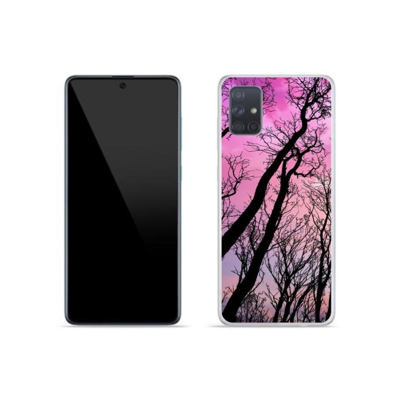 Gél tok mmCase mobiltelefonhoz Samsung Galaxy A51 - kidőlt fák