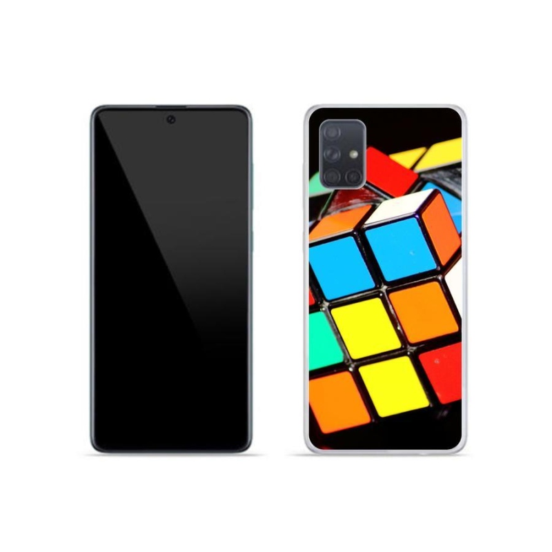 Gél tok mmCase mobiltelefonhoz Samsung Galaxy A51 - Rubik-kocka
