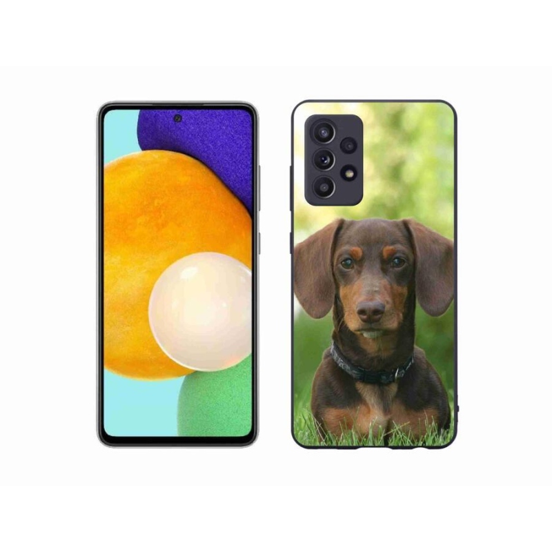 Gél tok mmCase a Samsung Galaxy A52/A52 5G készülékhez - barna tacskó