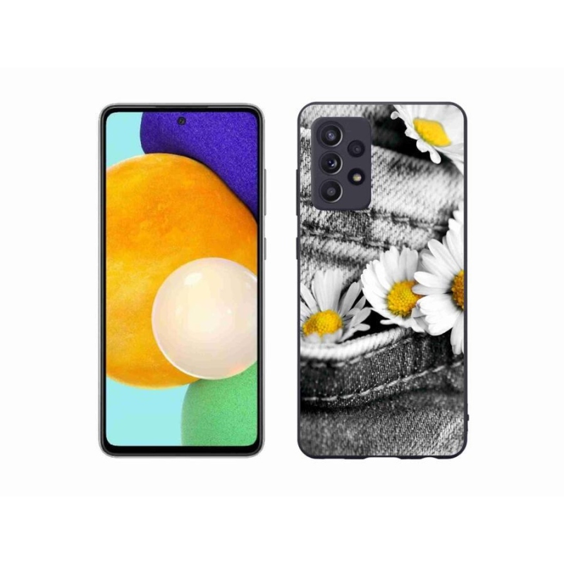 Gél tok mmCase Samsung Galaxy A52/A52 5G - margarétás zselés tok Samsung Galaxy A52/A52 5G-hez