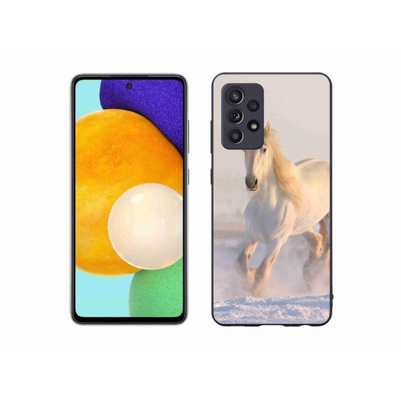 Gél tok mmCase a Samsung Galaxy A52/A52 5G készülékhez - ló a hóban