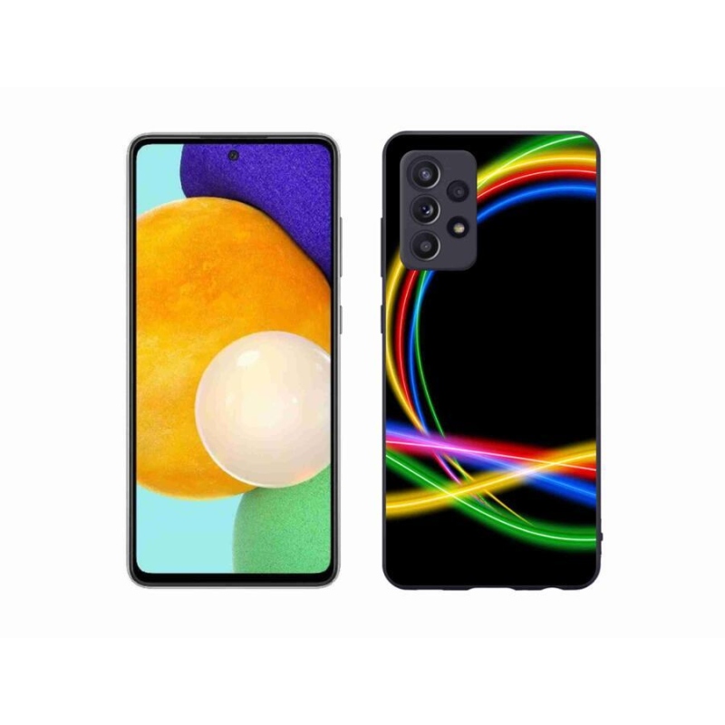 Gél tok mmCase a Samsung Galaxy A52/A52 5G készülékhez - neon karikák