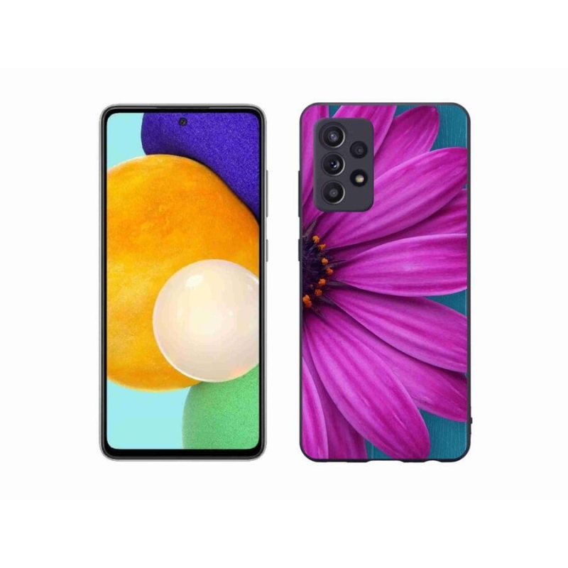 Gél tok mmCase Samsung Galaxy A52s 5G - lila százszorszép