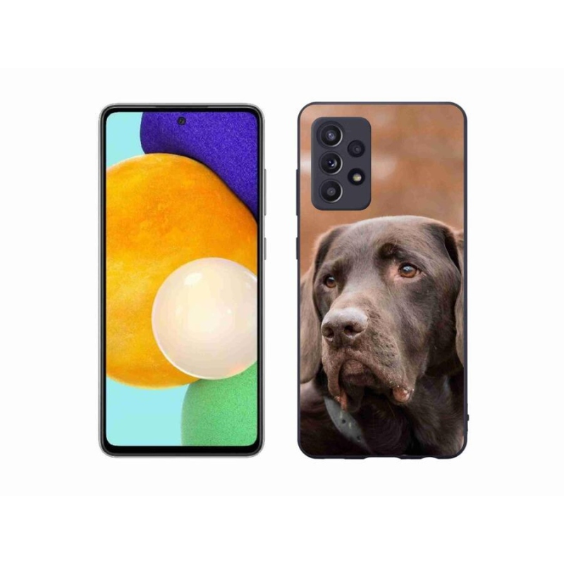 Gél tok mmCase a Samsung Galaxy A52s 5G készülékhez - barna labrador