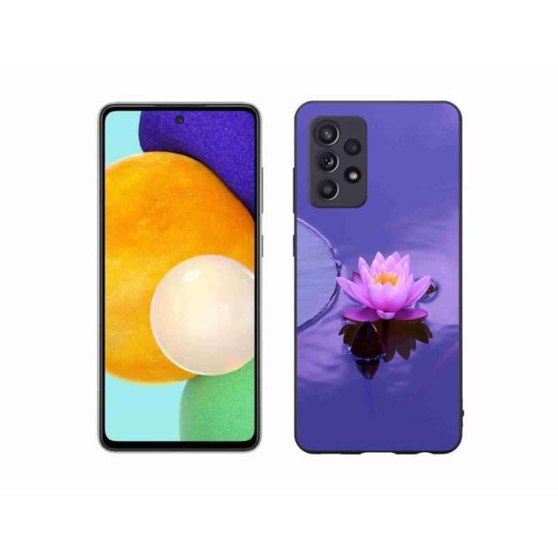 Gél tok mmCase Samsung Galaxy A52s 5G - virág a felszínen