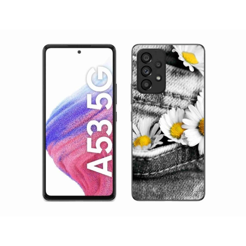 Gél tok mmCase mobiltelefonhoz Samsung Galaxy A53 5G - százszorszépek