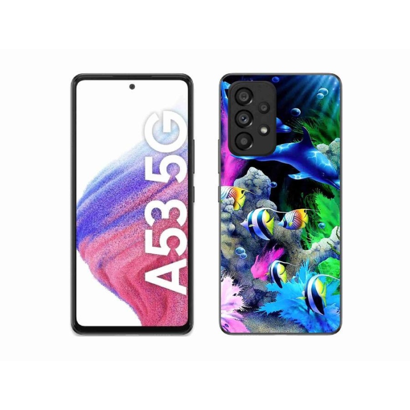 Gél tok mmCase a Samsung Galaxy A53 5G készülékhez - Tengeri világ