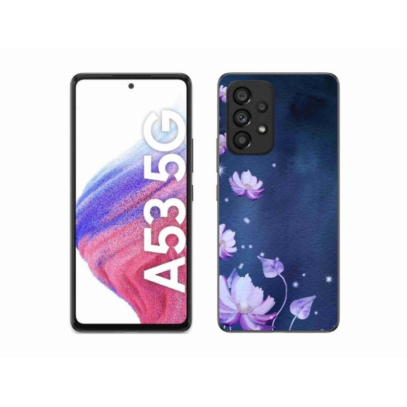 Gél tok mmCase mobiltelefonhoz Samsung Galaxy A53 5G - hulló virágok