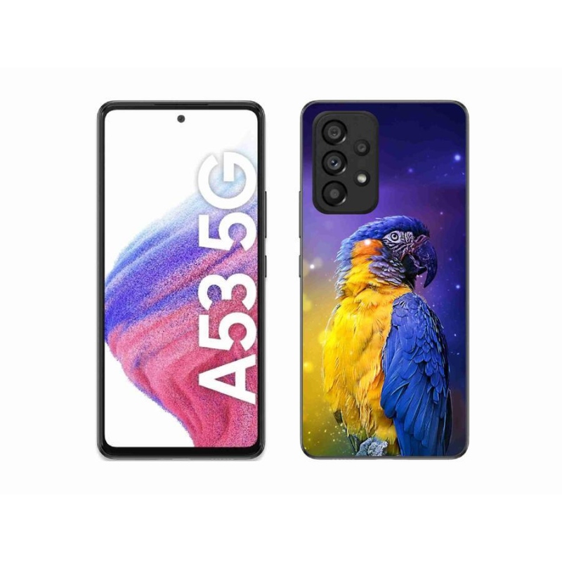 Gél tok mmCase a Samsung Galaxy A53 5G készülékhez - papagáj ara 1