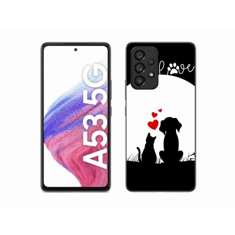 Gél tok mmCase Samsung Galaxy A53 5G - állati szeretet