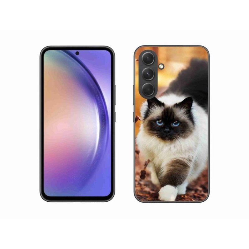 Gél tok mmCase a Samsung Galaxy A54 5G készülékhez - macska