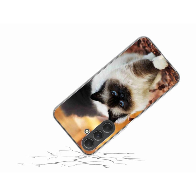 Gél tok mmCase a Samsung Galaxy A54 5G készülékhez - macska