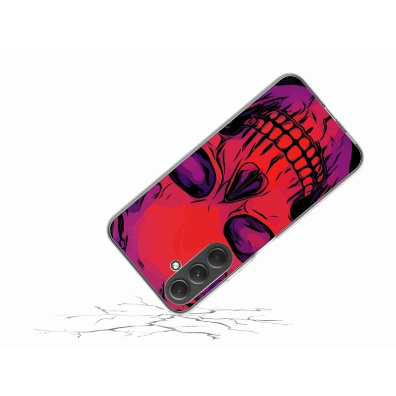 Gél tok mmCase a Samsung Galaxy A54 5G készülékhez - koponya
