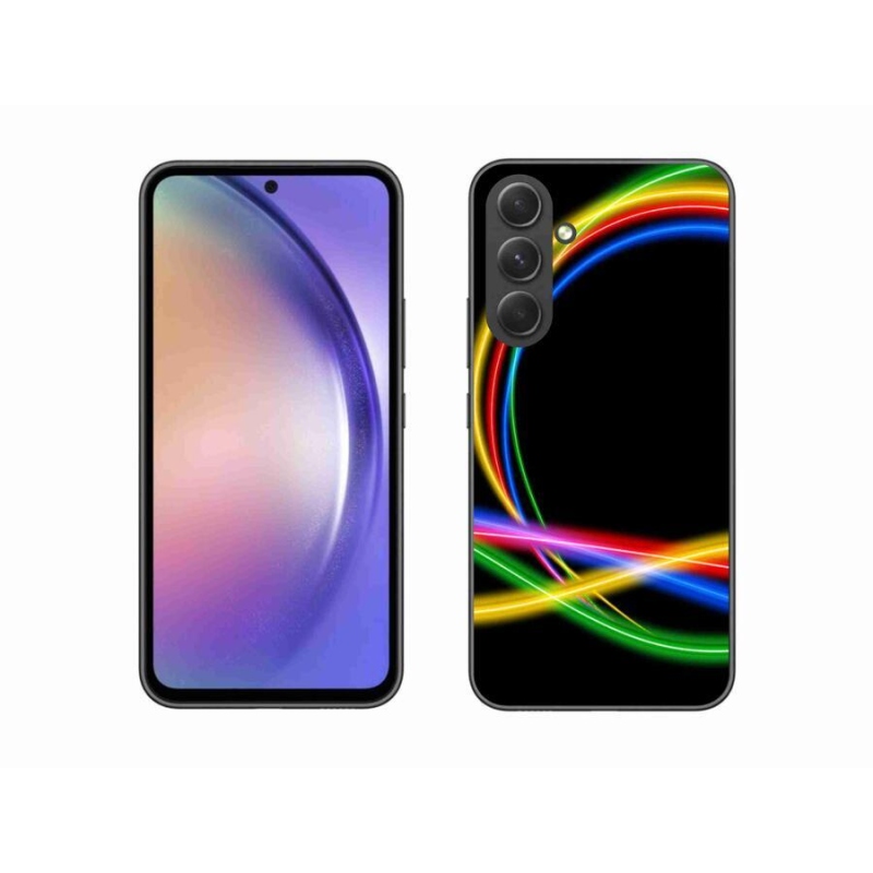 Gél tok mmCase a Samsung Galaxy A54 5G készülékhez - neon körök