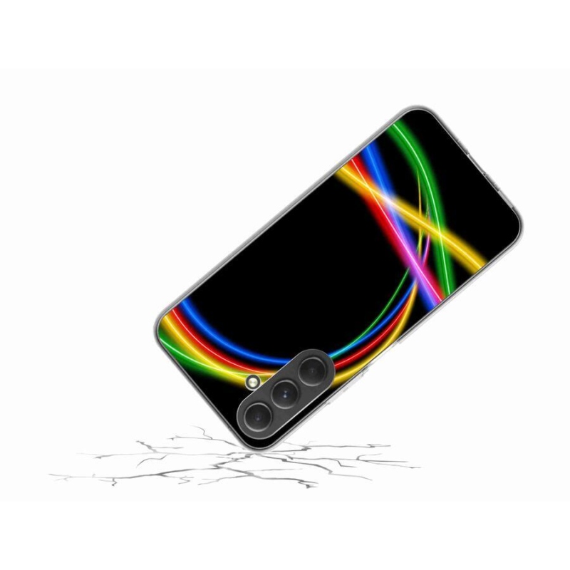 Gél tok mmCase a Samsung Galaxy A54 5G készülékhez - neon körök
