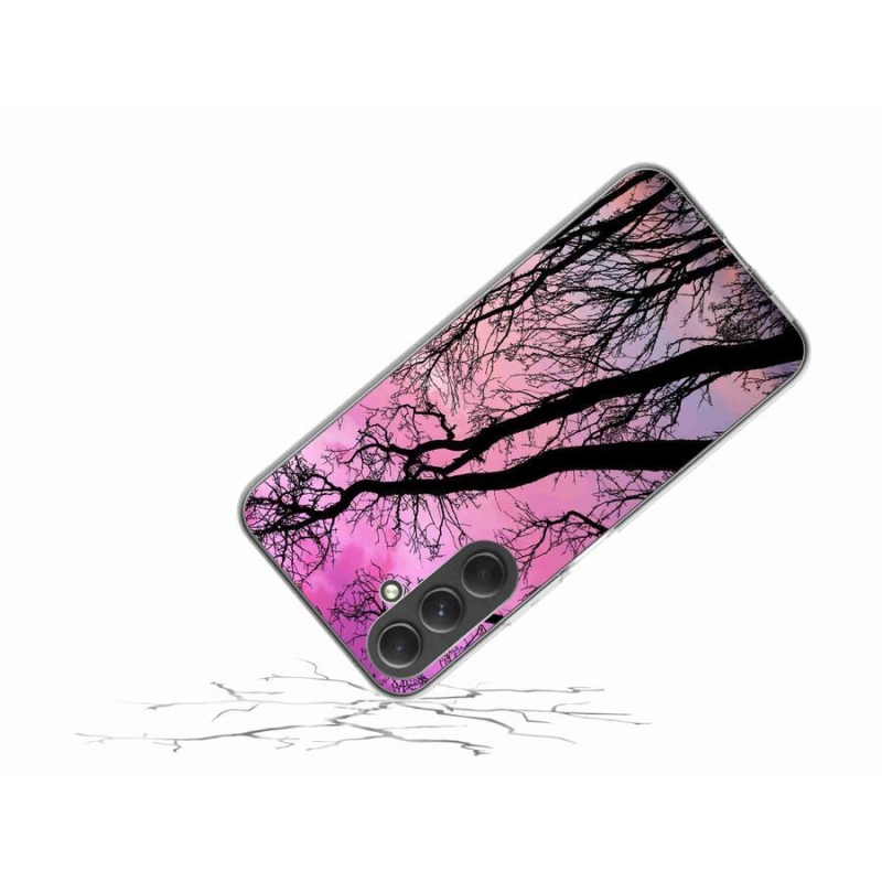 Gél tok mmCase mobiltelefonhoz Samsung Galaxy A54 5G - kidőlt fák