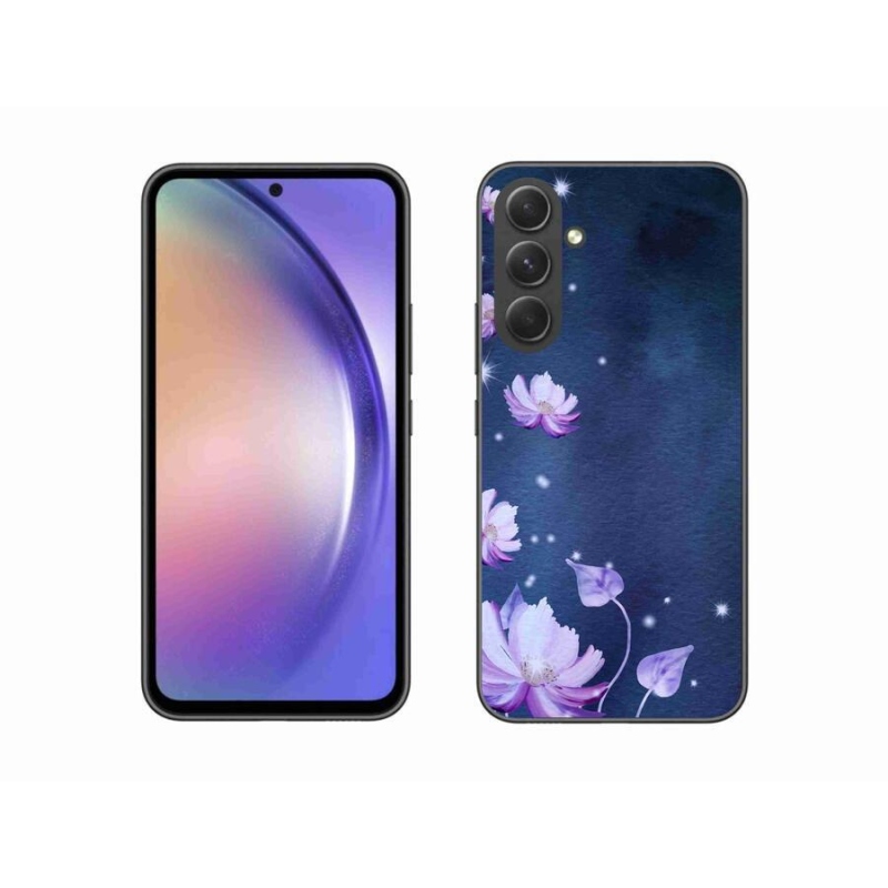 Gél tok mmCase mobiltelefonhoz Samsung Galaxy A54 5G - hulló virágok