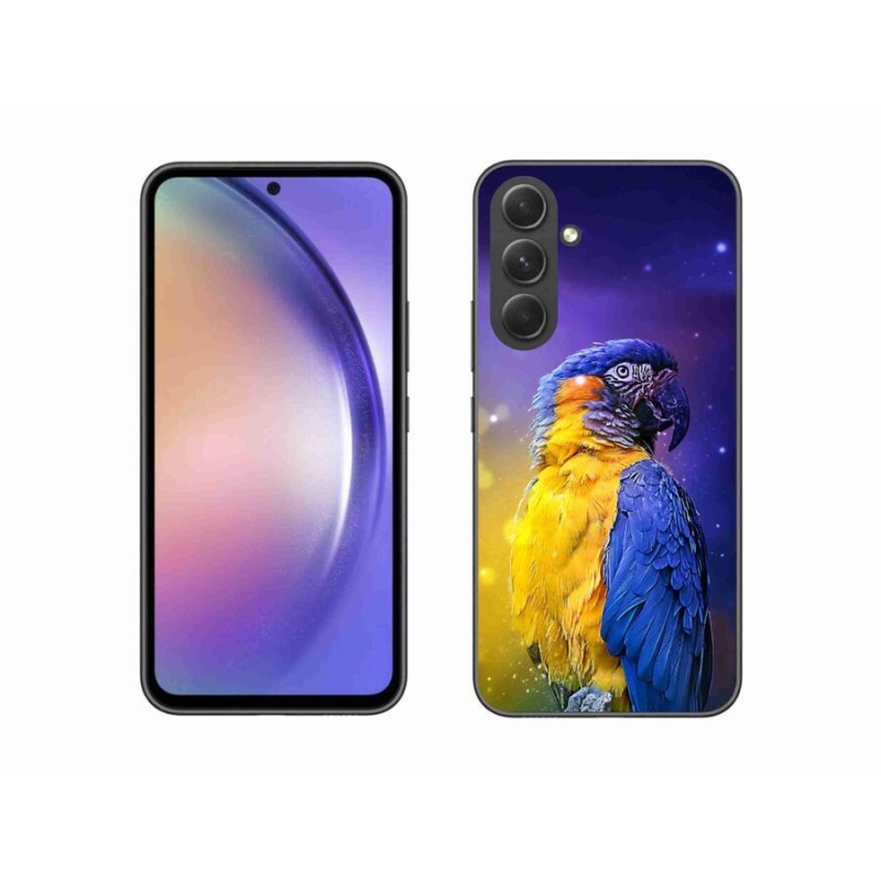 Gél tok mmCase a Samsung Galaxy A54 5G készülékhez - papagáj ara 1