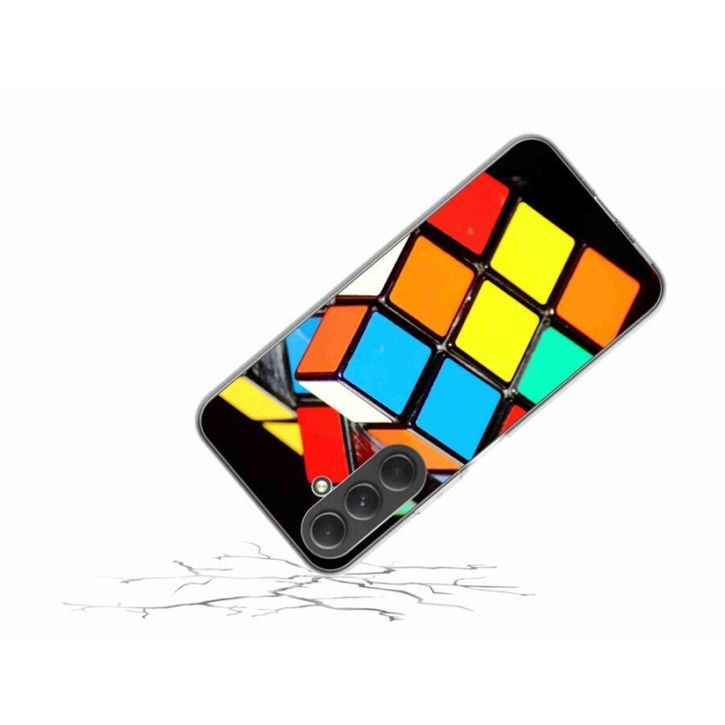 Gél tok mmCase Samsung Galaxy A54 5G - Rubik-kocka Samsung Galaxy A54 5G-hez