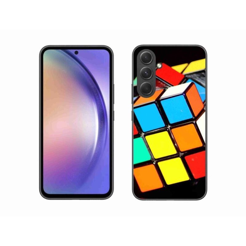 Gél tok mmCase Samsung Galaxy A54 5G - Rubik-kocka Samsung Galaxy A54 5G-hez