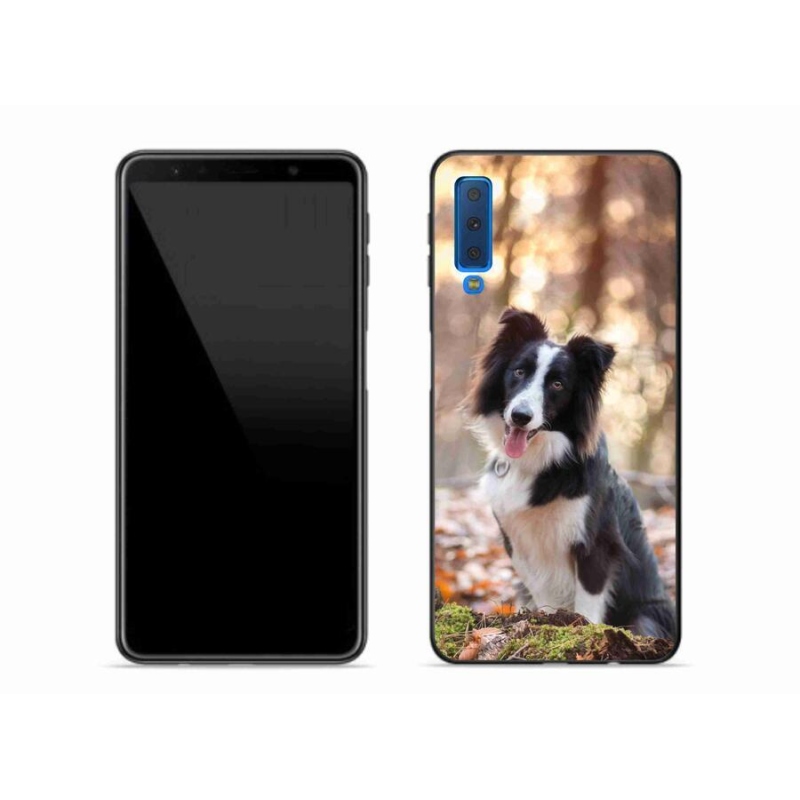 Gél tok mmCase mobiltelefonhoz Samsung Galaxy A7 (2018) - border colie 1