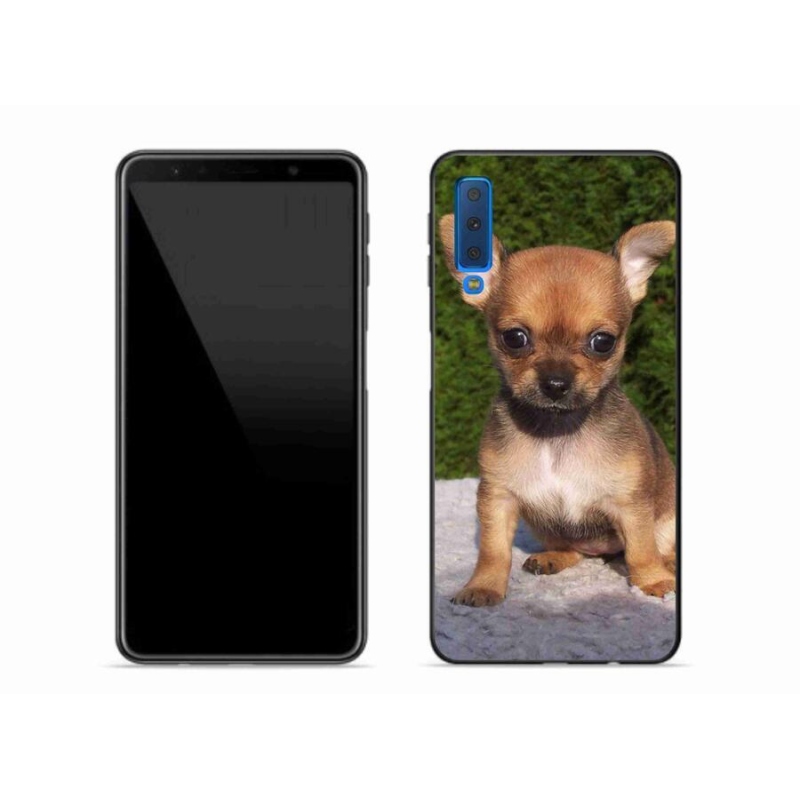 Gél tok mmCase mobiltelefonhoz Samsung Galaxy A7 (2018) - chihuahua 3