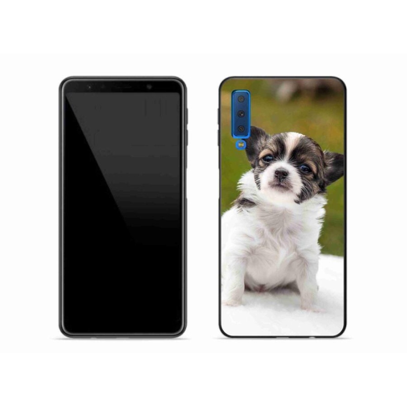 Gél tok mmCase mobiltelefonhoz Samsung Galaxy A7 (2018) - chihuahua 4