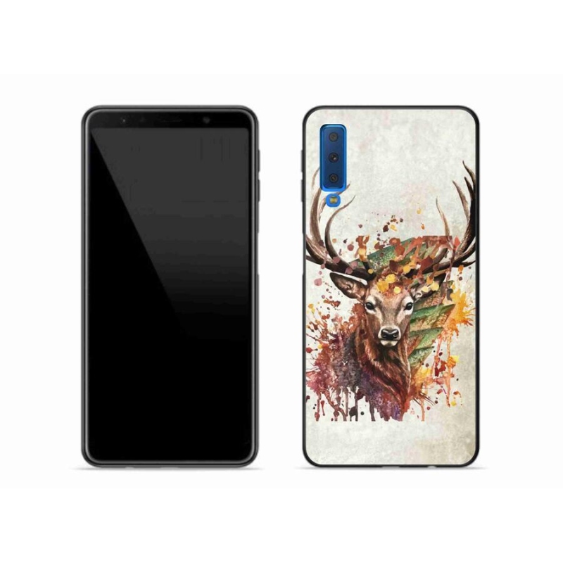 Gél tok mmCase Samsung Galaxy A7 (2018) - szarvas 1