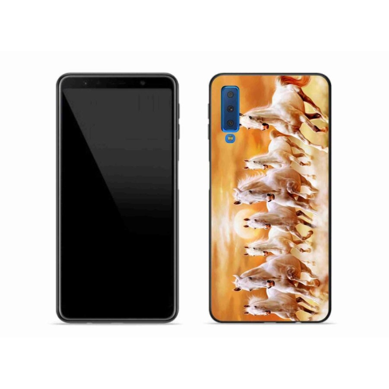Gél tok mmCase mobiltelefonhoz Samsung Galaxy A7 (2018) - lovak 2
