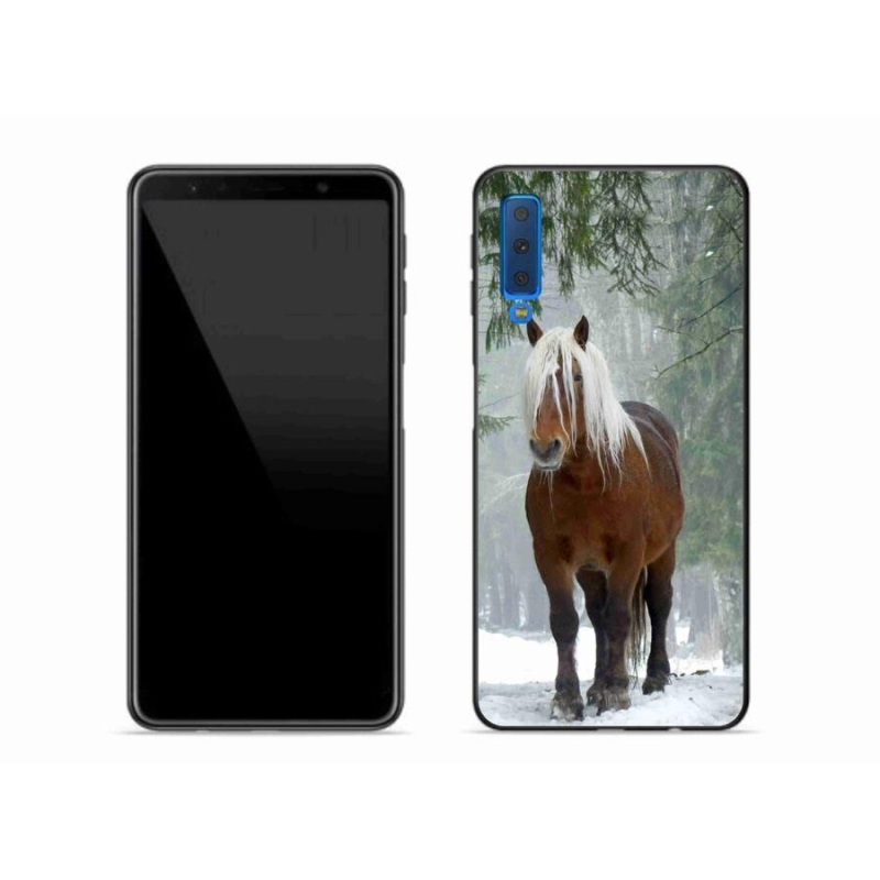 Gél tok mmCase mobil Samsung Galaxy A7 (2018) - ló az erdőben