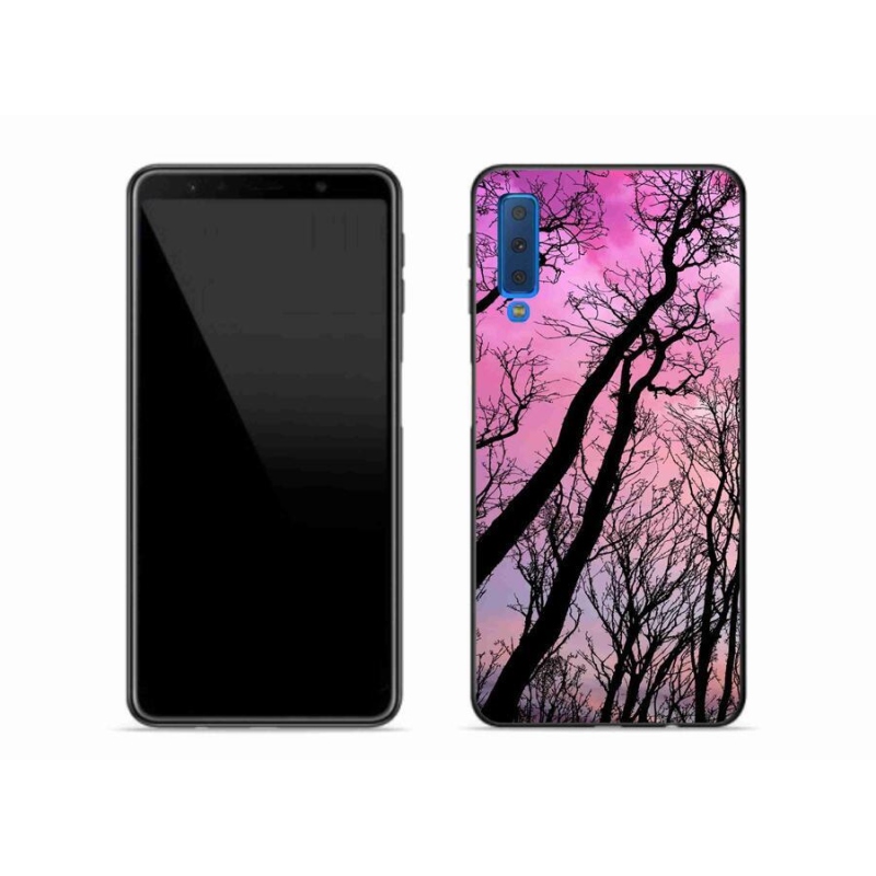 Gél tok mmCase a Samsung Galaxy A7 (2018) - kidőlt fákhoz