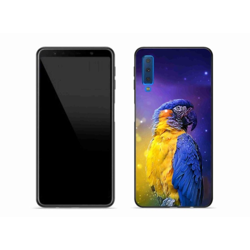 Gél tok mmCase Samsung Galaxy A7 (2018) - papagáj ara 1