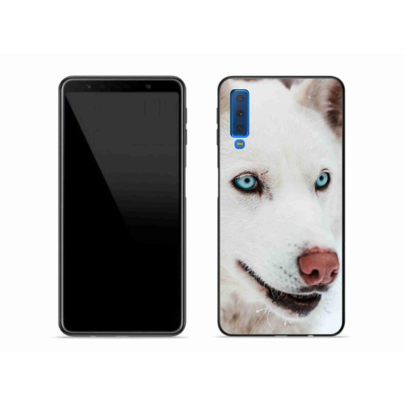 Gél tok mmCase a Samsung Galaxy A7 (2018) készülékhez - kutyaszemmel nézve