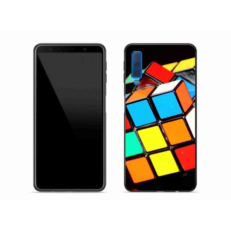 Gél tok mmCase Samsung Galaxy A7 (2018) - Rubik kocka