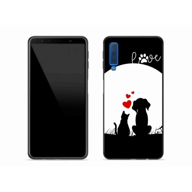 Gél tok mmCase Samsung Galaxy A7 (2018) - állatszeretet